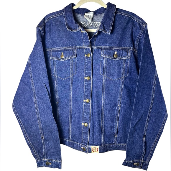 Vintage Disney Mickey & Minnie Embroidered Denim Jacket - Picture 2 of 5